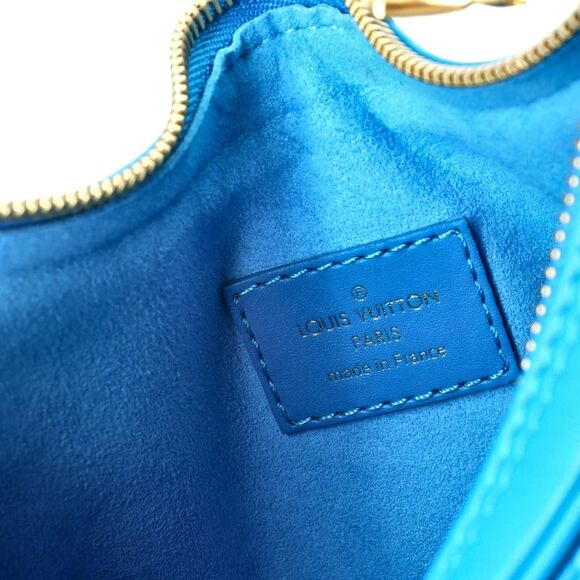 Louis Vuitton Loop Handbag Nanogram Embossed Leather Blue - Picture 6 of 7